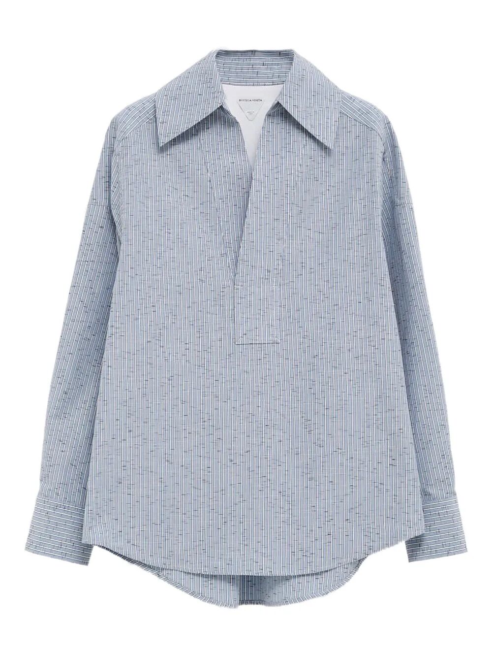 COTTON AND LINEN STRIPED SHIRT