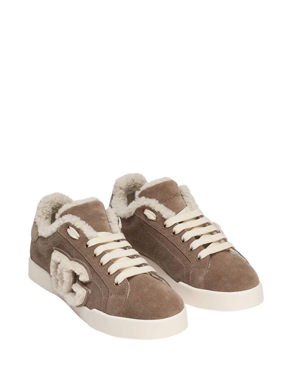 SUEDE SNEAKERS WITH SHEARLING LINING