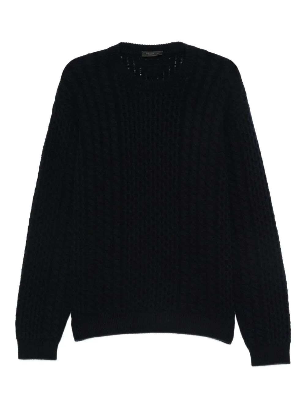 CABLE-KNIT WOOL SWEATER