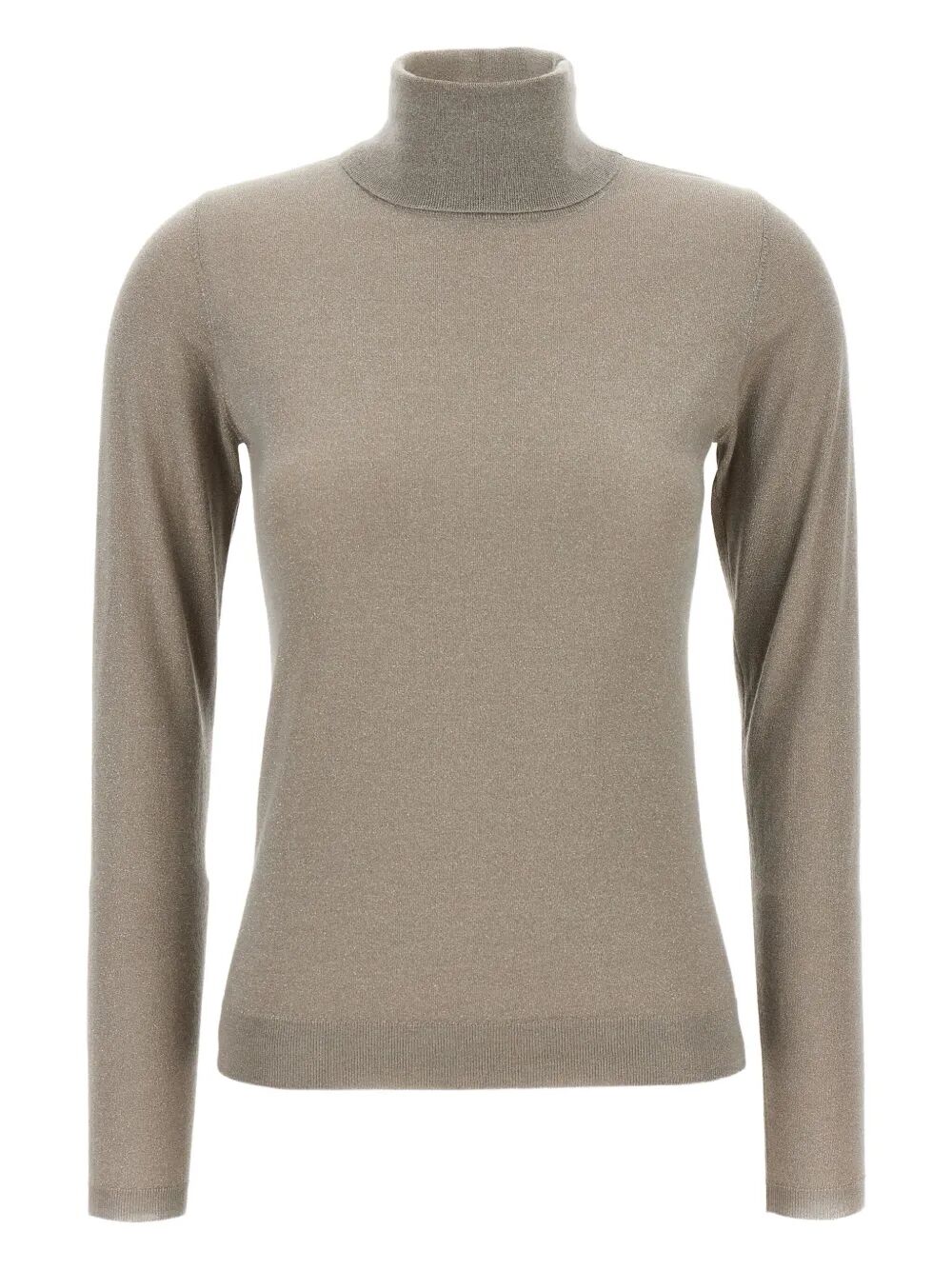 SPARKLING CASHMERE AND SILK LIGHTWEIGHT TURTLENECK SWEATER