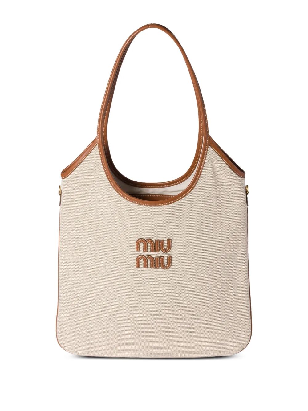 BORSA IVY IN CANVAS E PELLE