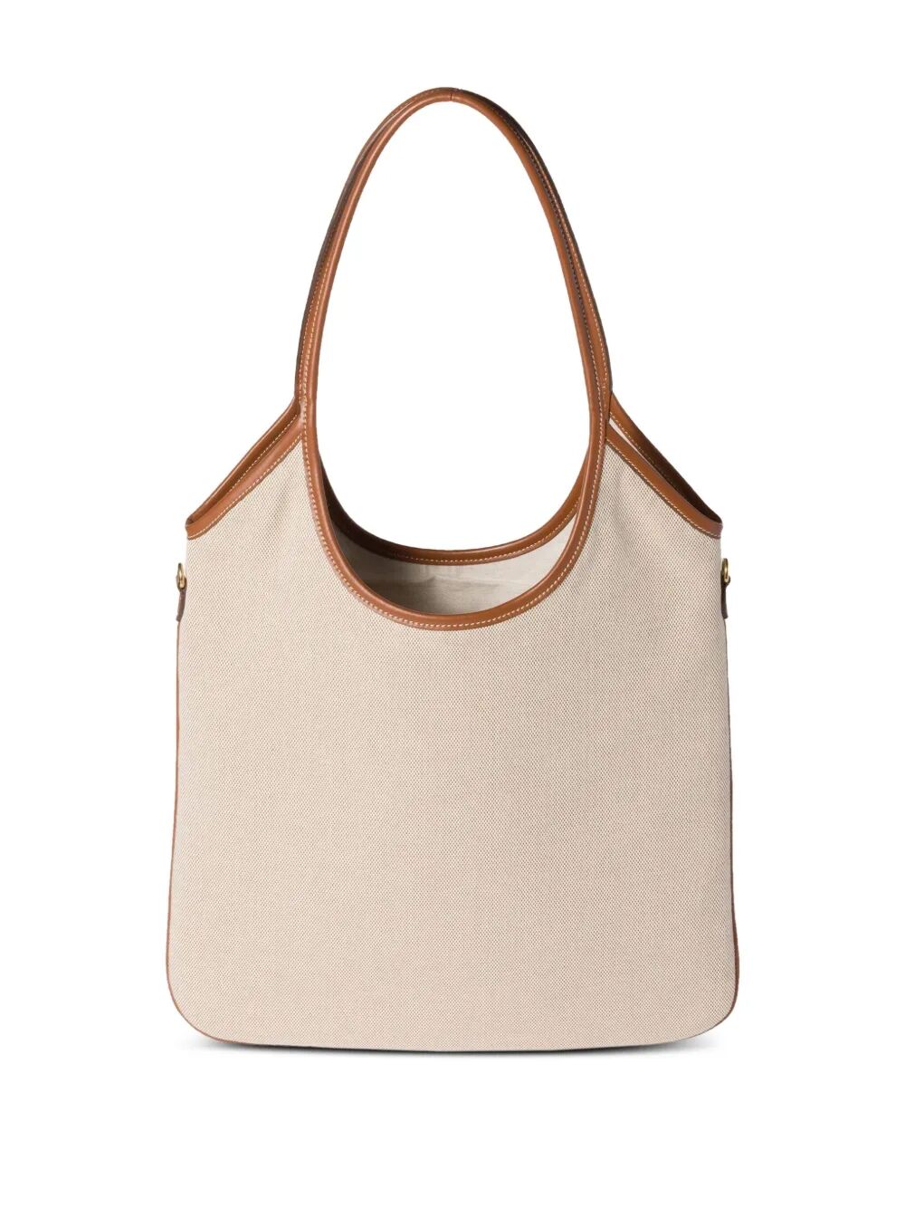 BORSA IVY IN CANVAS E PELLE