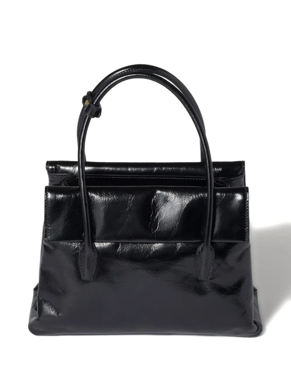 SOLITAIRE SHINY LEATHER BAG
