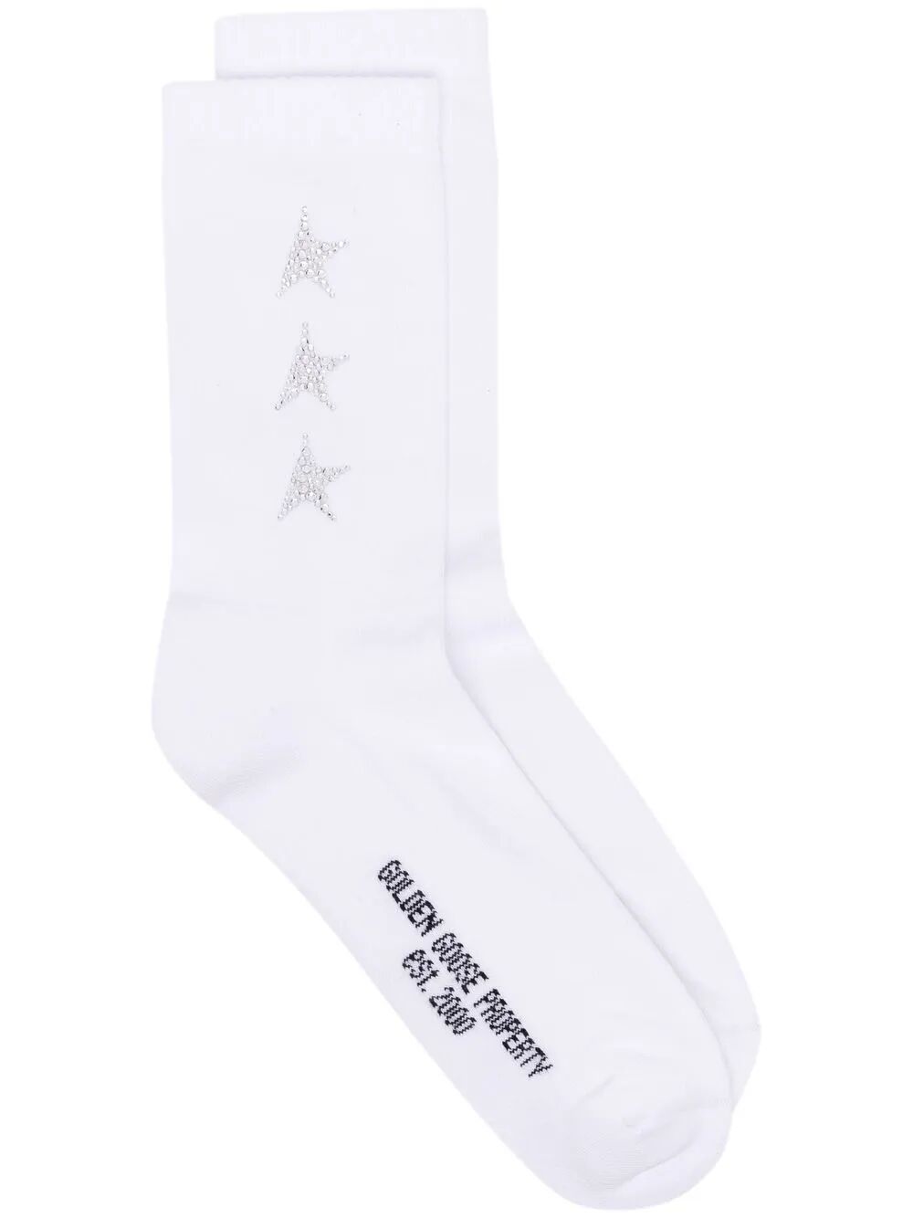 SIDE RHINESTONE STAR SOCKS