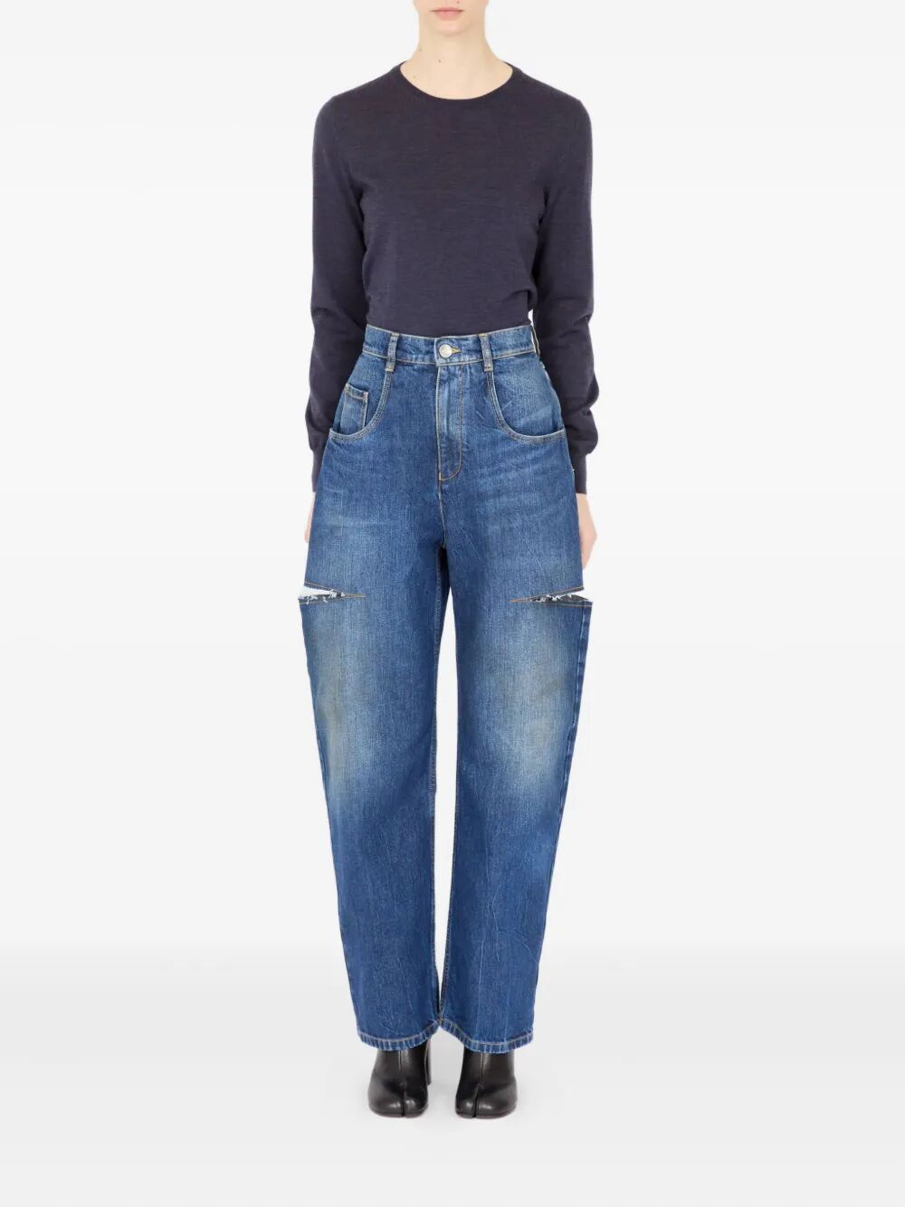 CUT-OUT JEANS