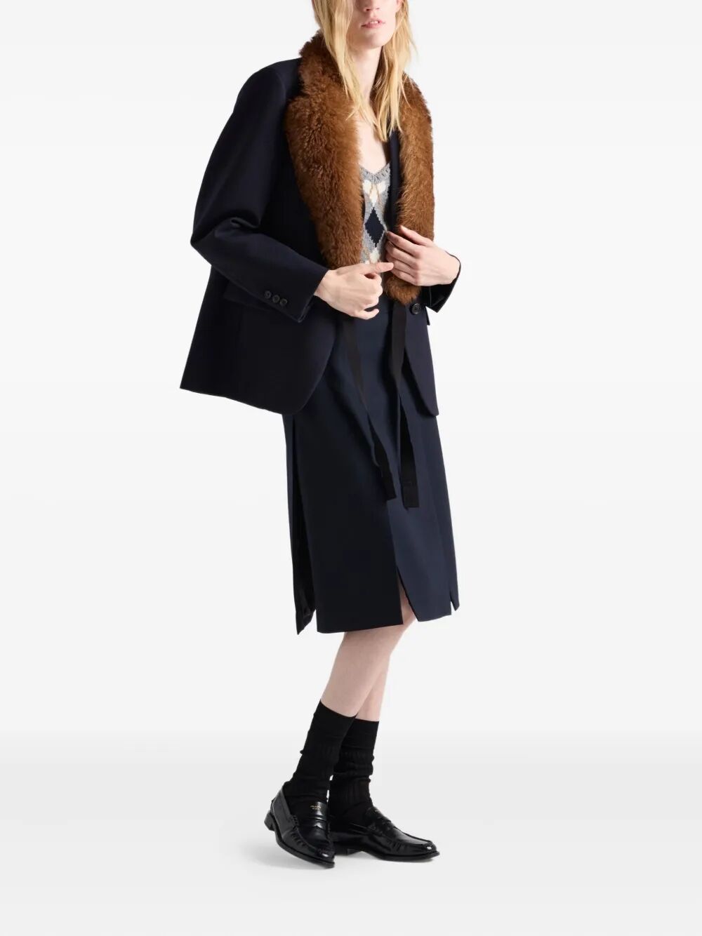 SLITED MIDI SKIRT