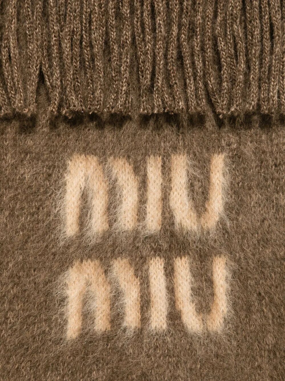 WOOL AND MOHAIR SCARF