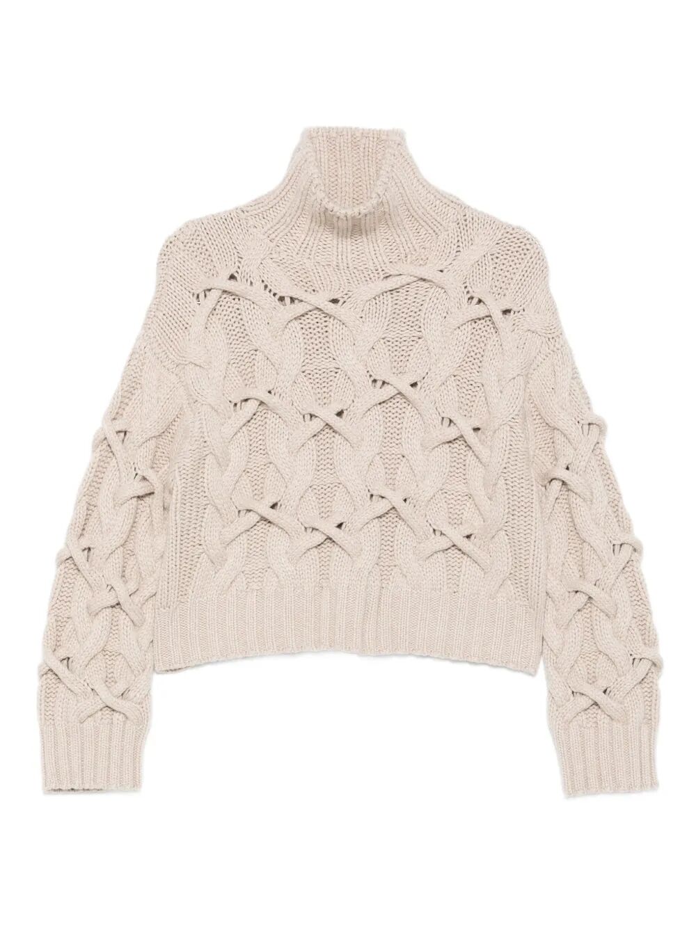 CABLE-KNIT CASHMERE SWEATER