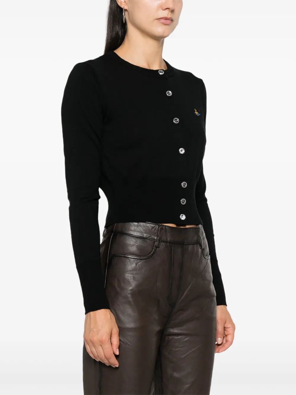 BEA WOOL CROPPED CARDIGAN
