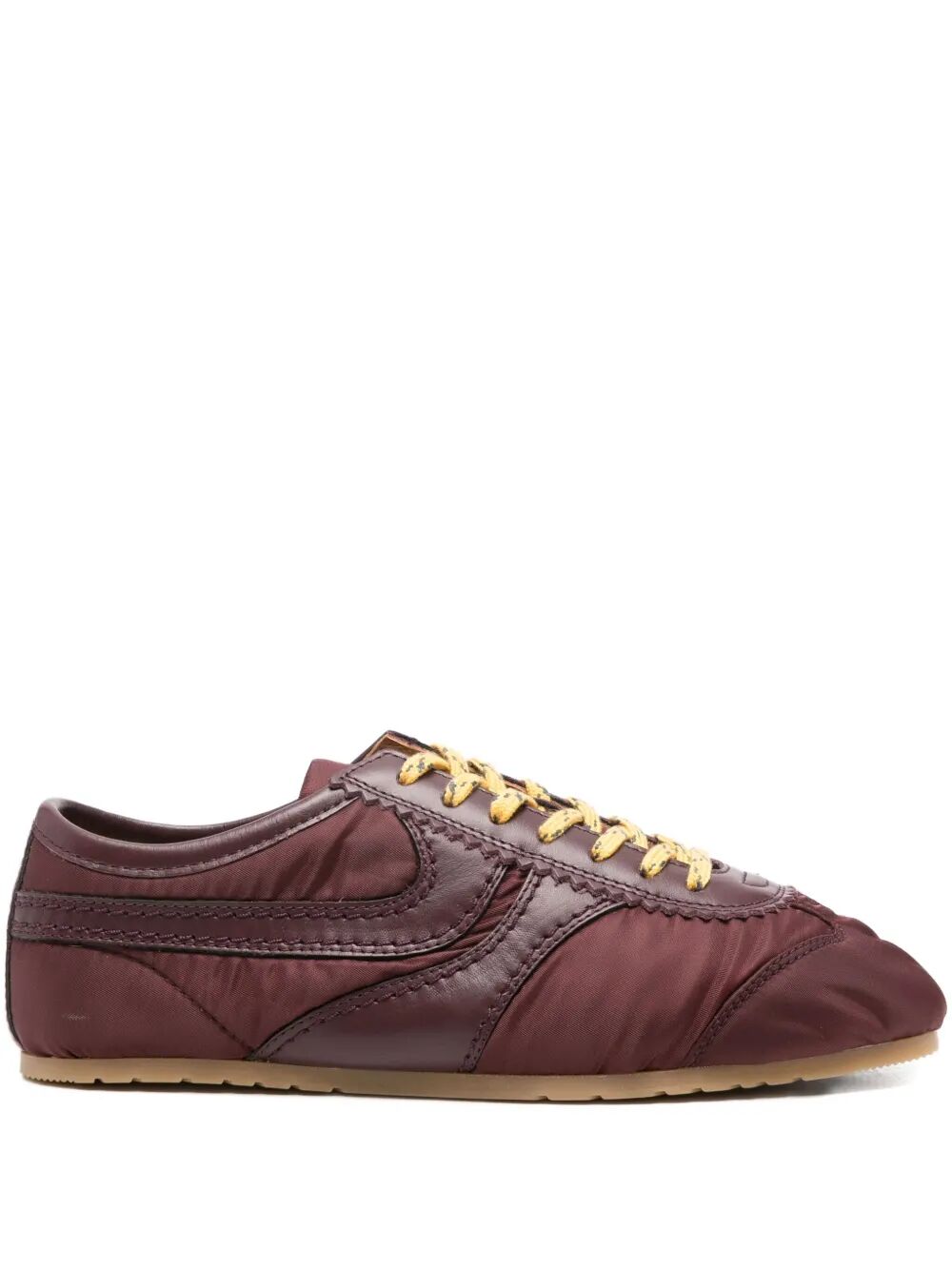 NYLON MARATHON SNEAKERS WITH NAPPA INSERTS