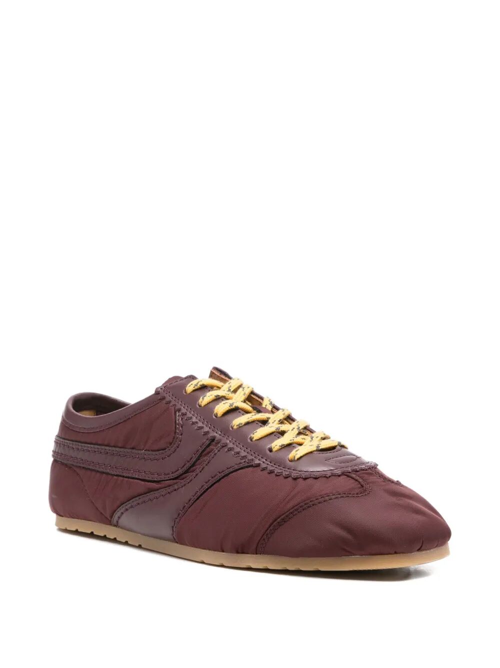NYLON MARATHON SNEAKERS WITH NAPPA INSERTS