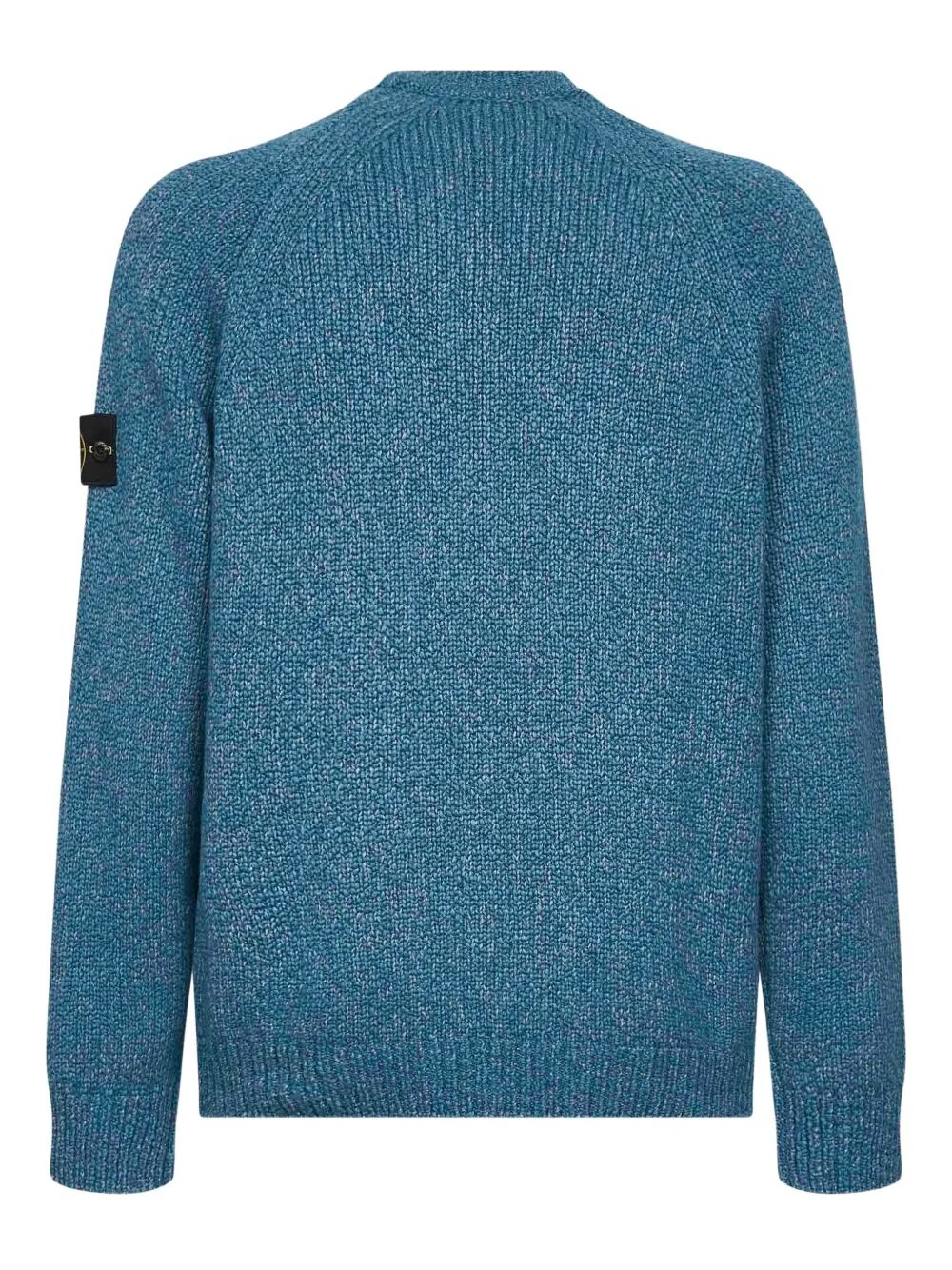 FANCY YARN MOULINÉ WOOL BLEND JUMPER WITH RAGLAN SLEEVES