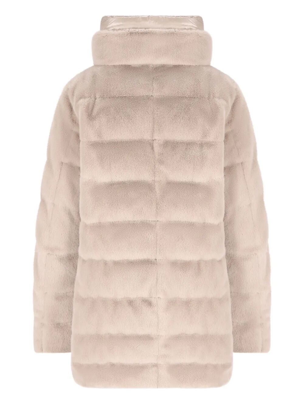 FAUX FUR HIGH NECK DOWN JACKET