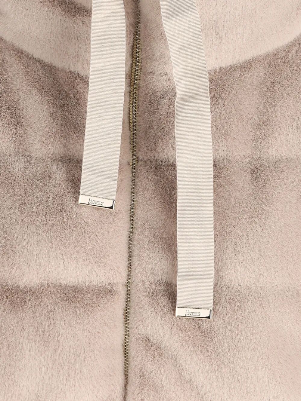 FAUX FUR HIGH NECK DOWN JACKET