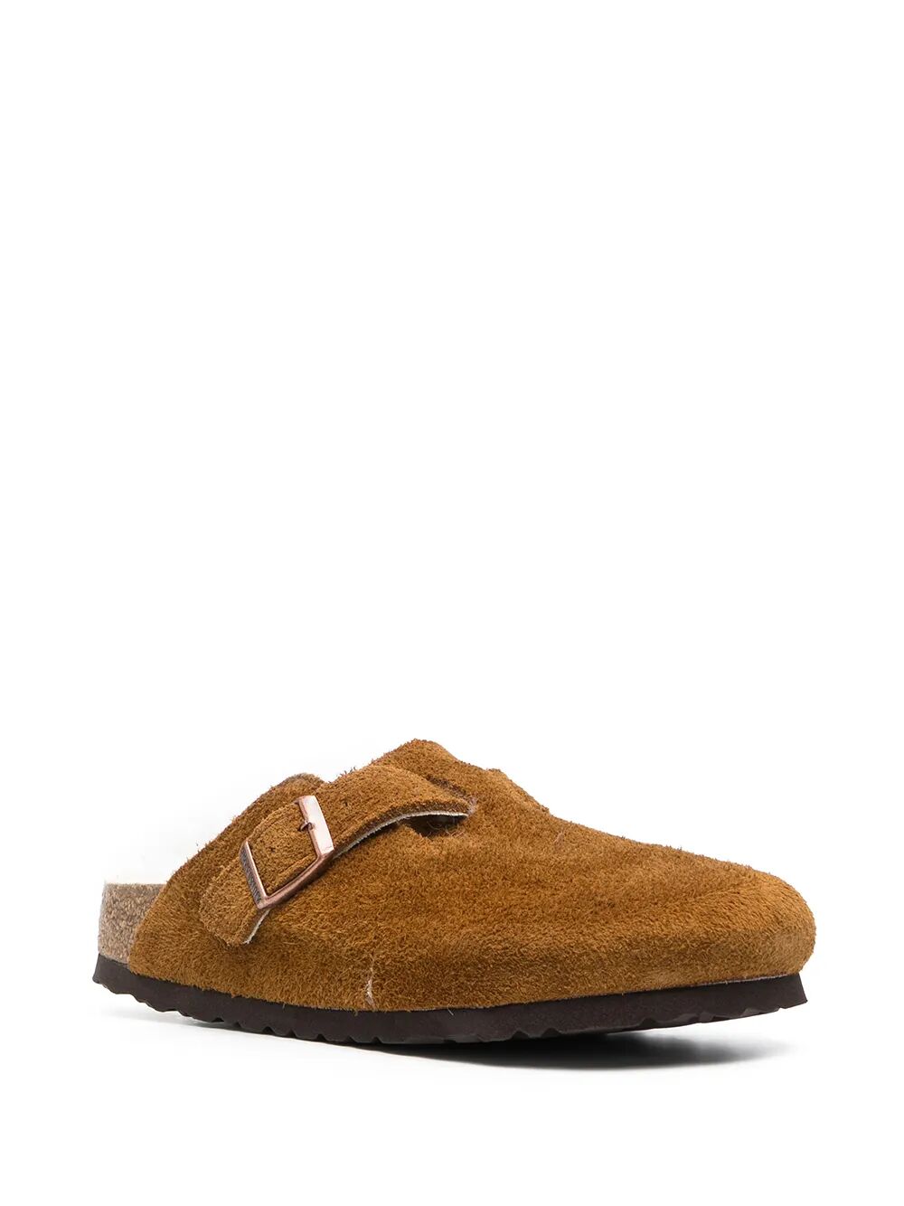 BOSTON SUEDE MULE WITH FUR LINING