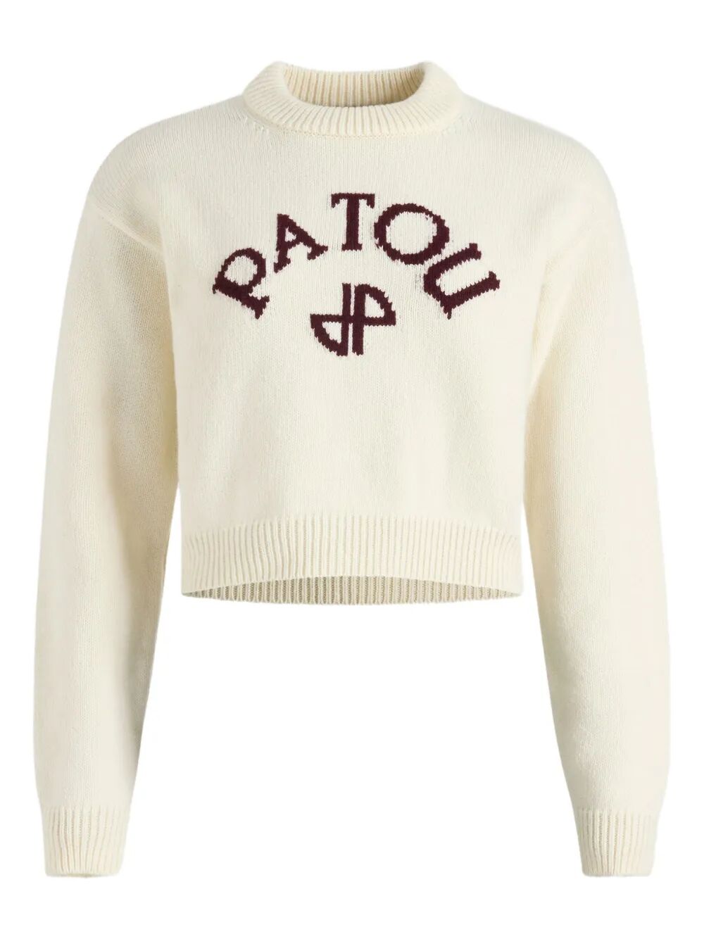 LOGO AND JP MONOGRAM INTARSIA WOOL AND CASHMERE JUMPER