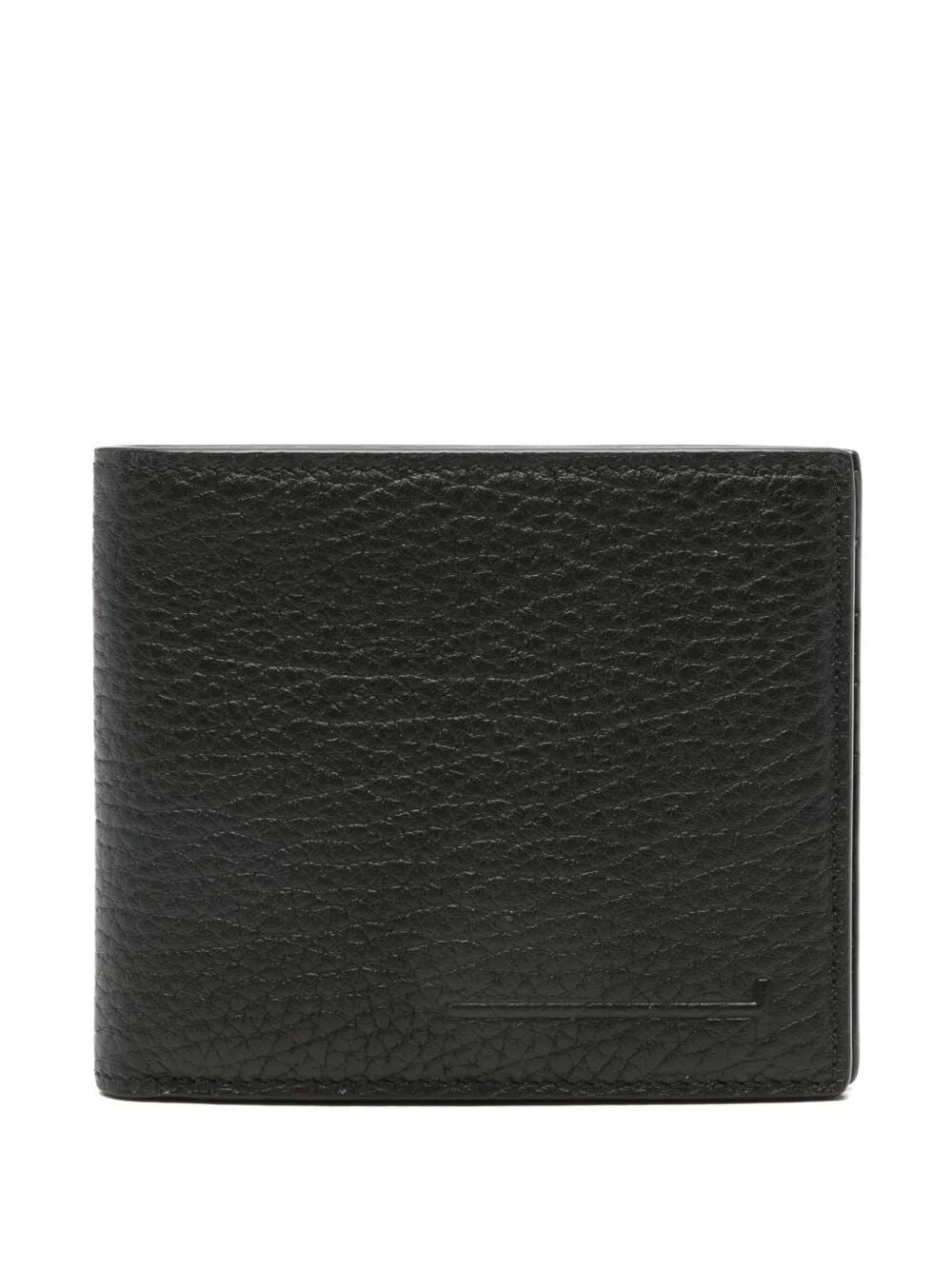 PRINTED LEATHER ELONGATED T LINE CLASSIC BI-FOLD WALLET