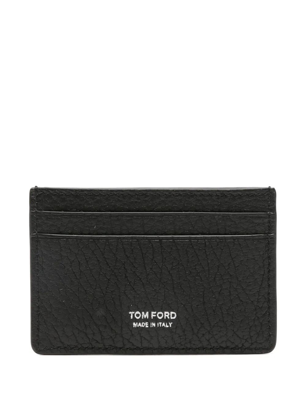 PRINTED LEATHER ELONGATED T LINE CARD HOLDER