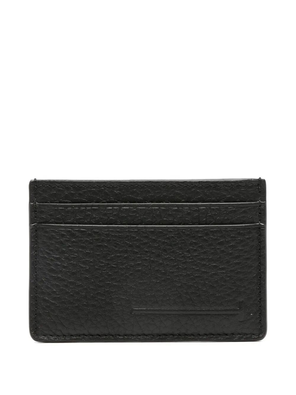 PRINTED LEATHER ELONGATED T LINE CARD HOLDER