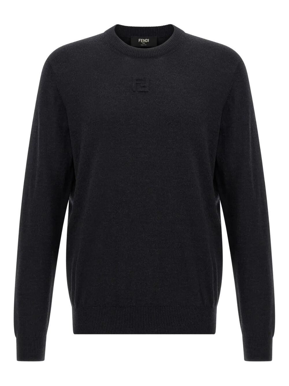 EMBOSSED FF DETAIL WOOL JUMPER