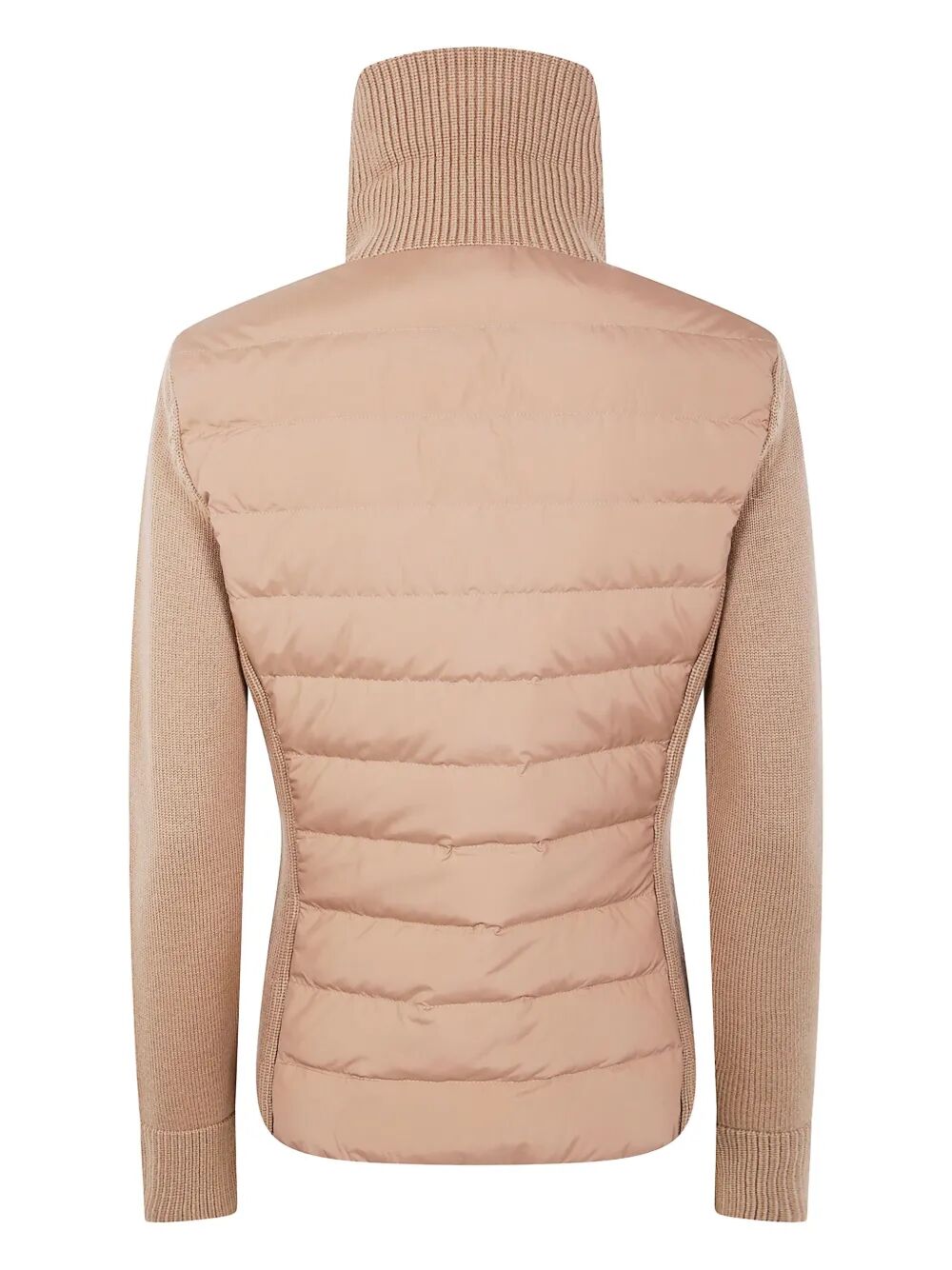 PADDED WOOL ZIP-UP CARDIGAN