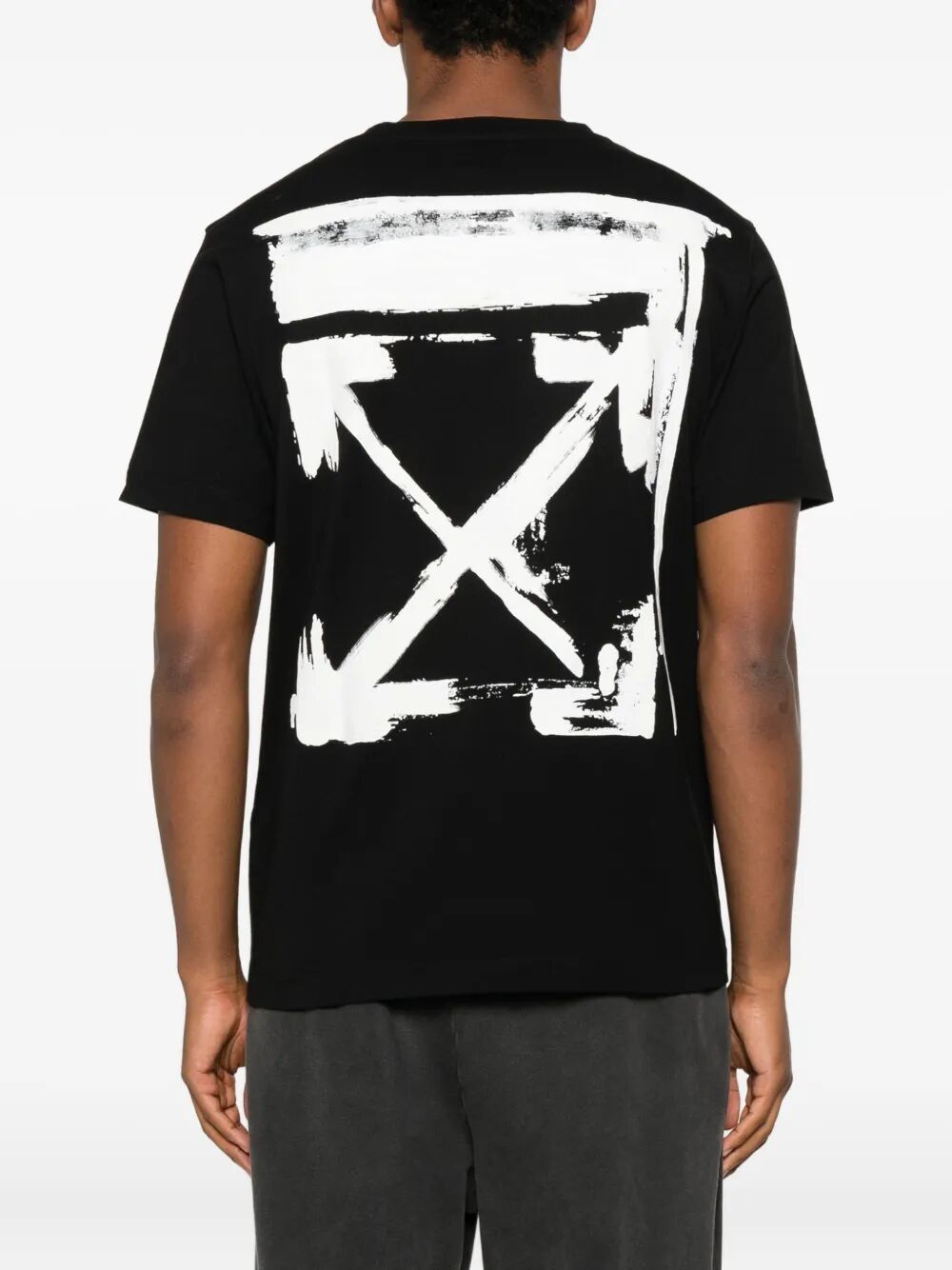 BACK PRINT SLIM FIT COTTON T-SHIRT