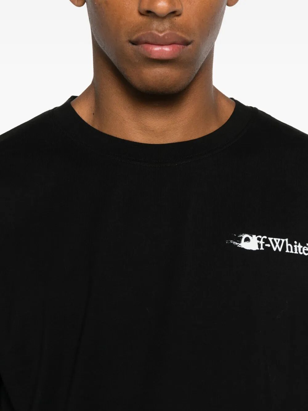 BACK PRINT SLIM FIT COTTON T-SHIRT