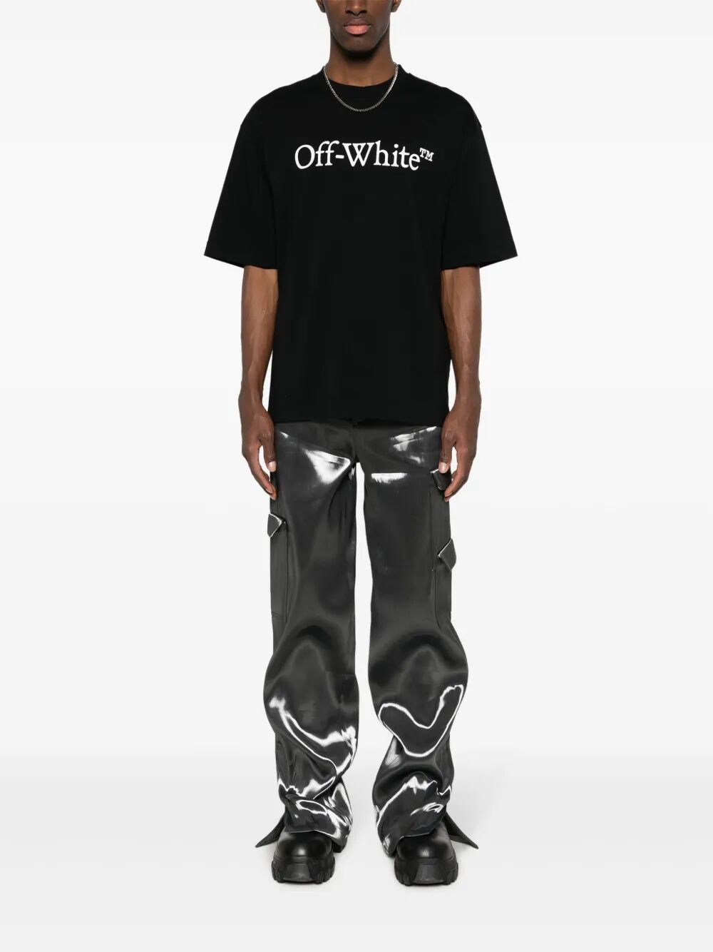 BIG LOGO PRINT SKATE COTTON T-SHIRT