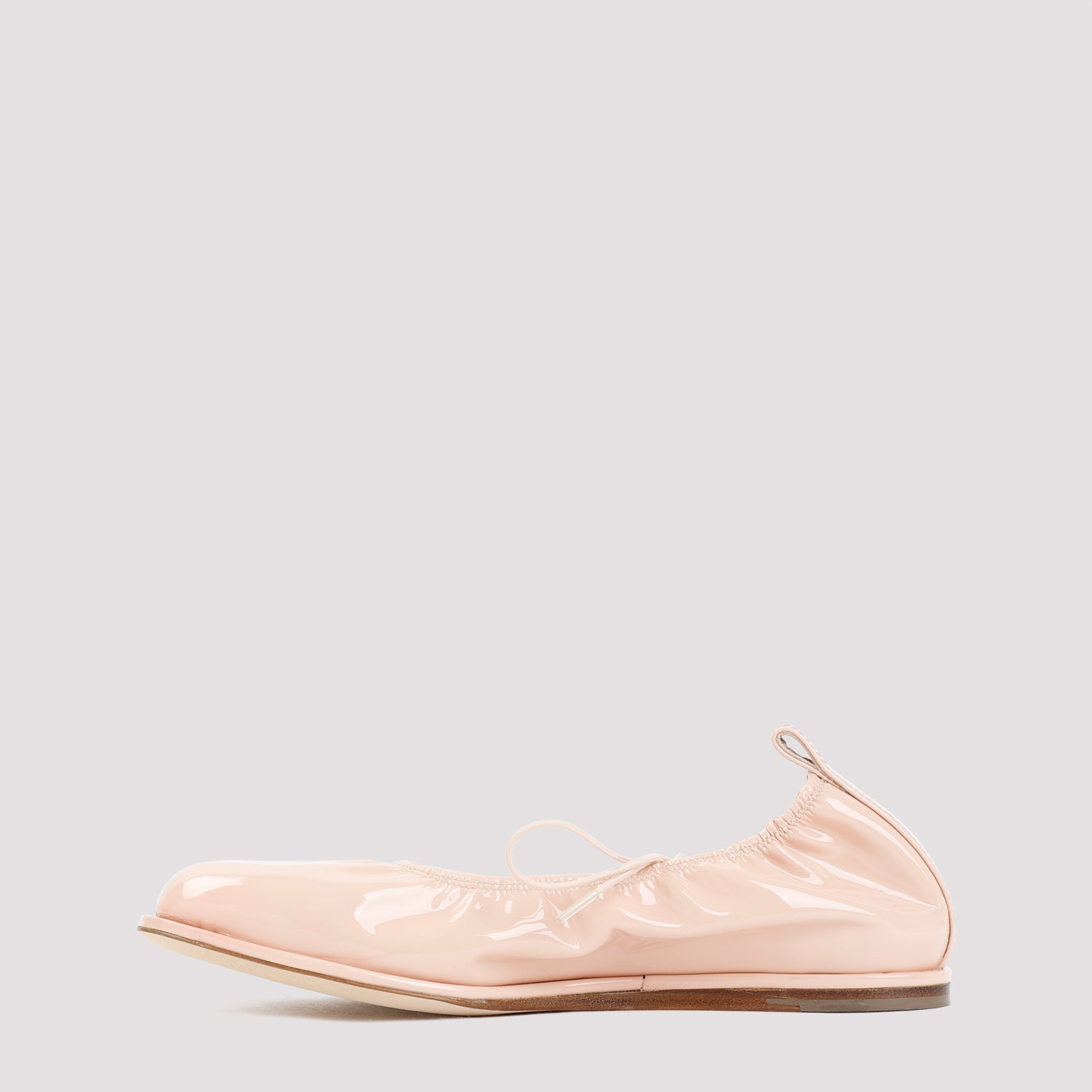 Heart Toe Lace-Up Ballerina