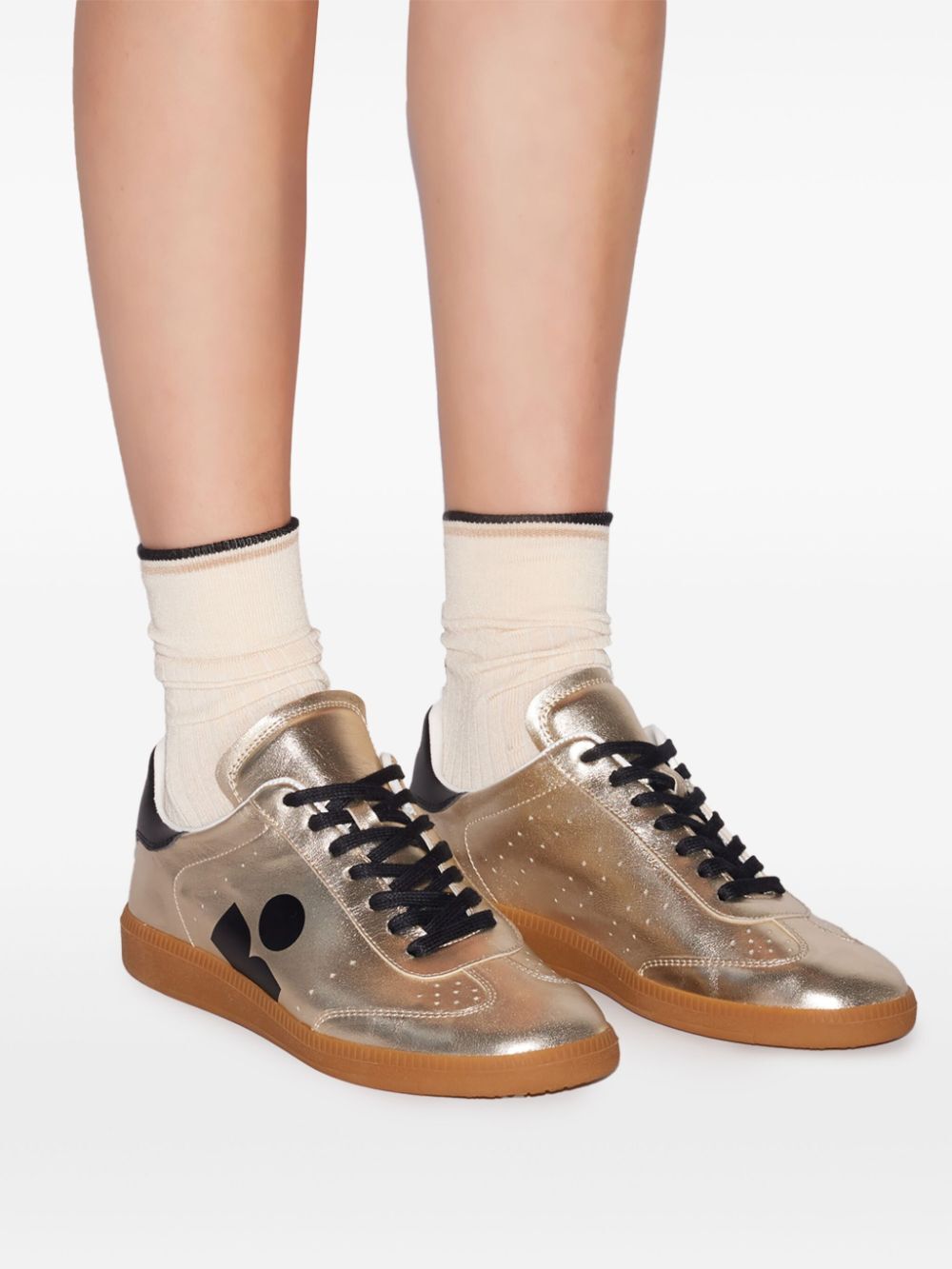 METALLIC LEATHER KAYCEE SNEAKERS