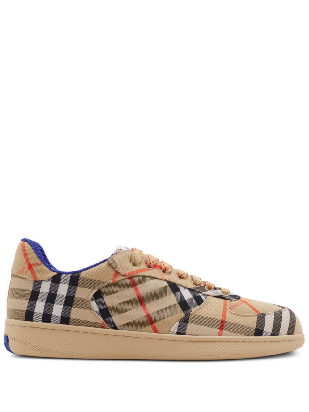 COTTON-BLEND CHECK TERRACE SNEAKERS