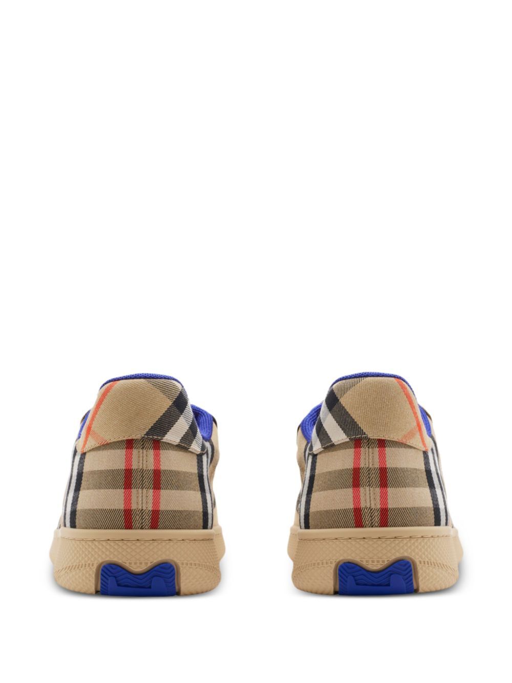COTTON-BLEND CHECK TERRACE SNEAKERS