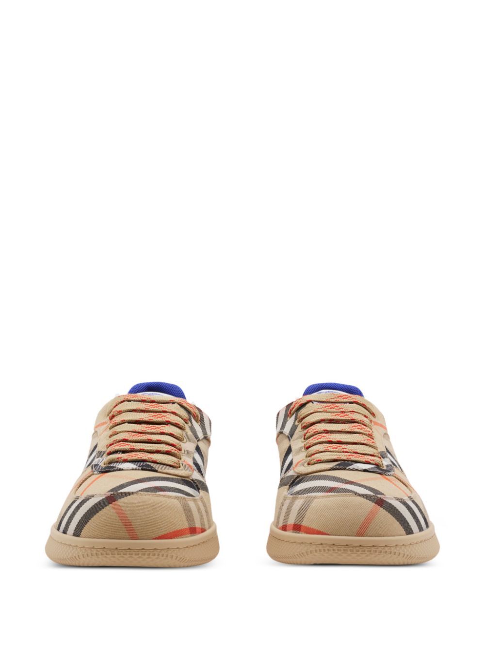 COTTON-BLEND CHECK TERRACE SNEAKERS