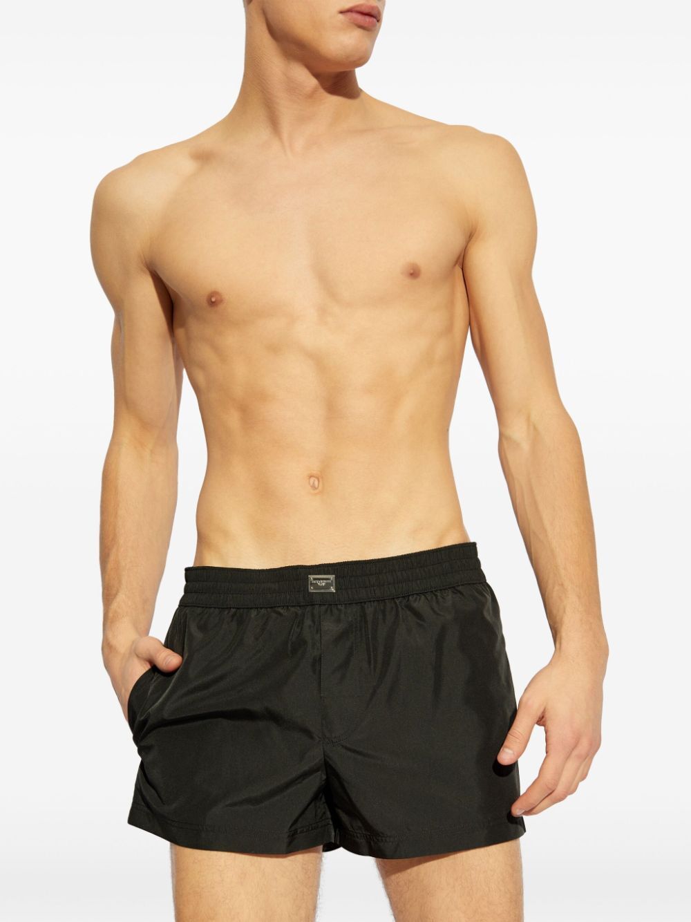 SHORT SWIM TRUNKS WITH TAG
