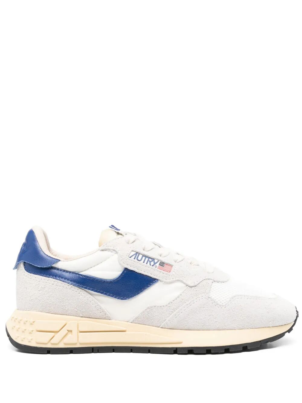 REELWIND LOW SNEAKERS IN WHITE AND LIMOGES SUEDE AND NYLON