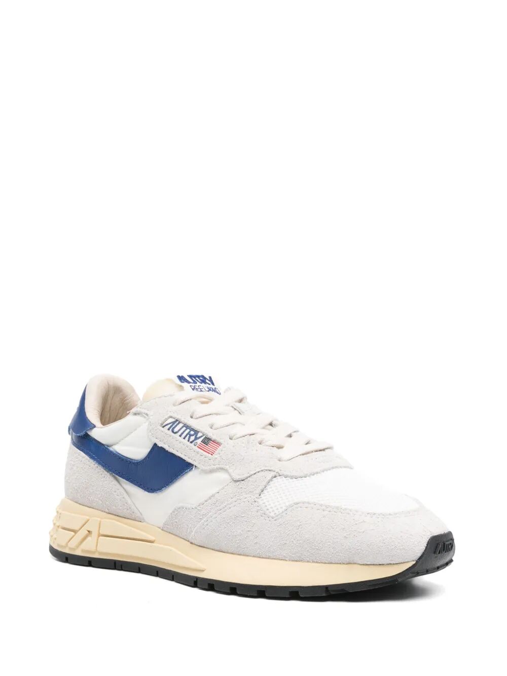 REELWIND LOW SNEAKERS IN WHITE AND LIMOGES SUEDE AND NYLON