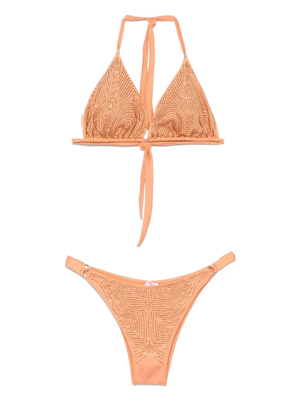 TRIANGLE BIKINI WITH RHINESTONES