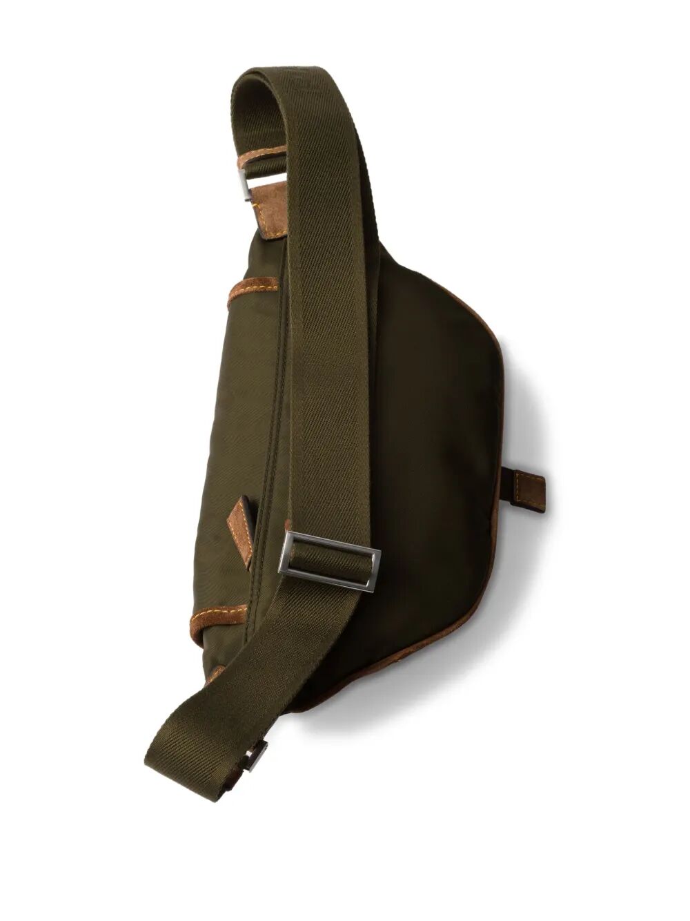 RE-NYLON AND SUEDE BELT BAG