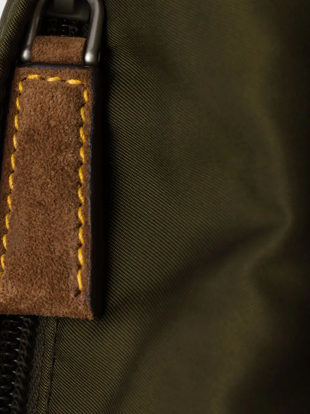 RE-NYLON AND SUEDE BELT BAG