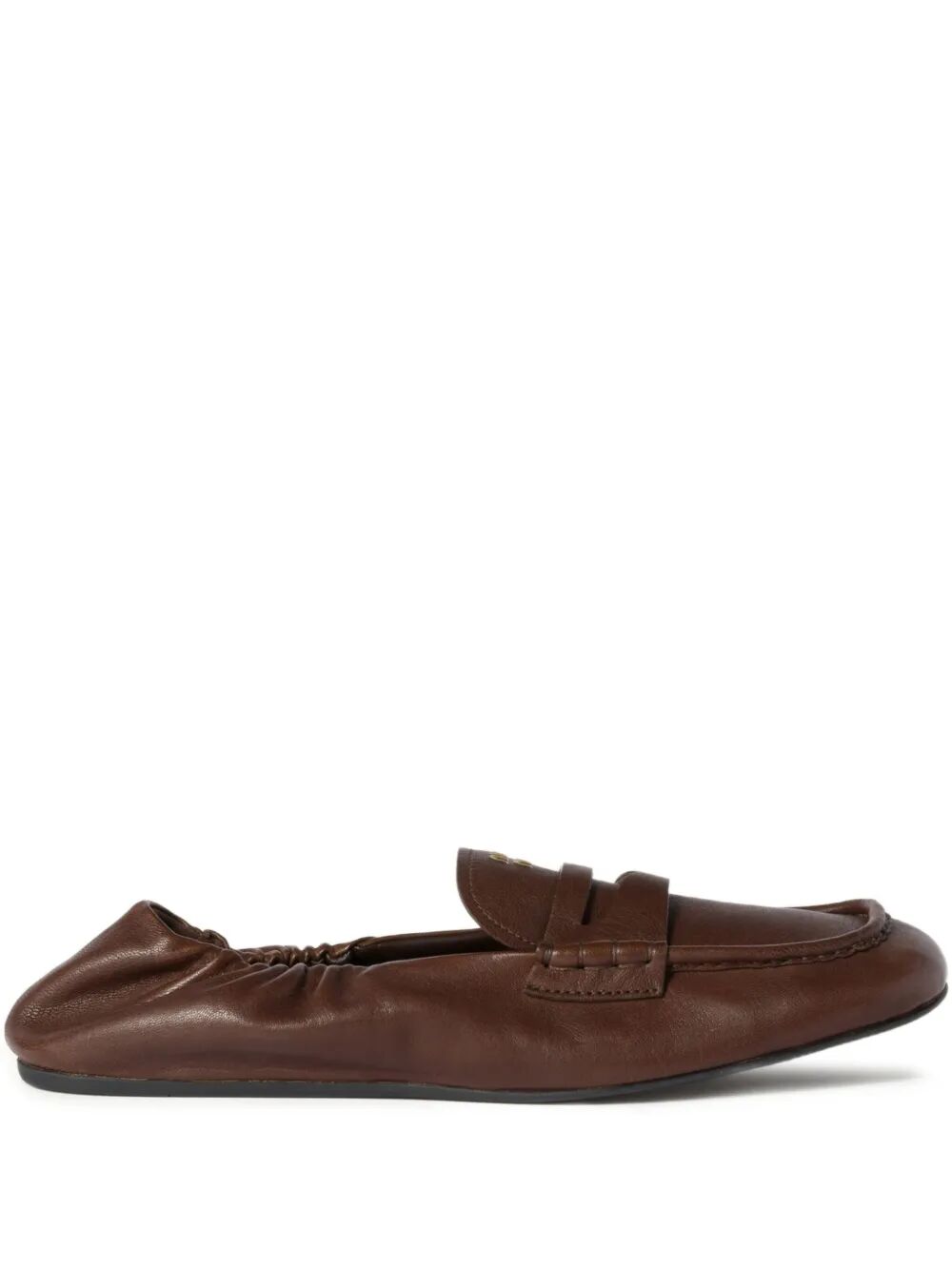 RUCHES NAPPA LEATHER LOAFERS