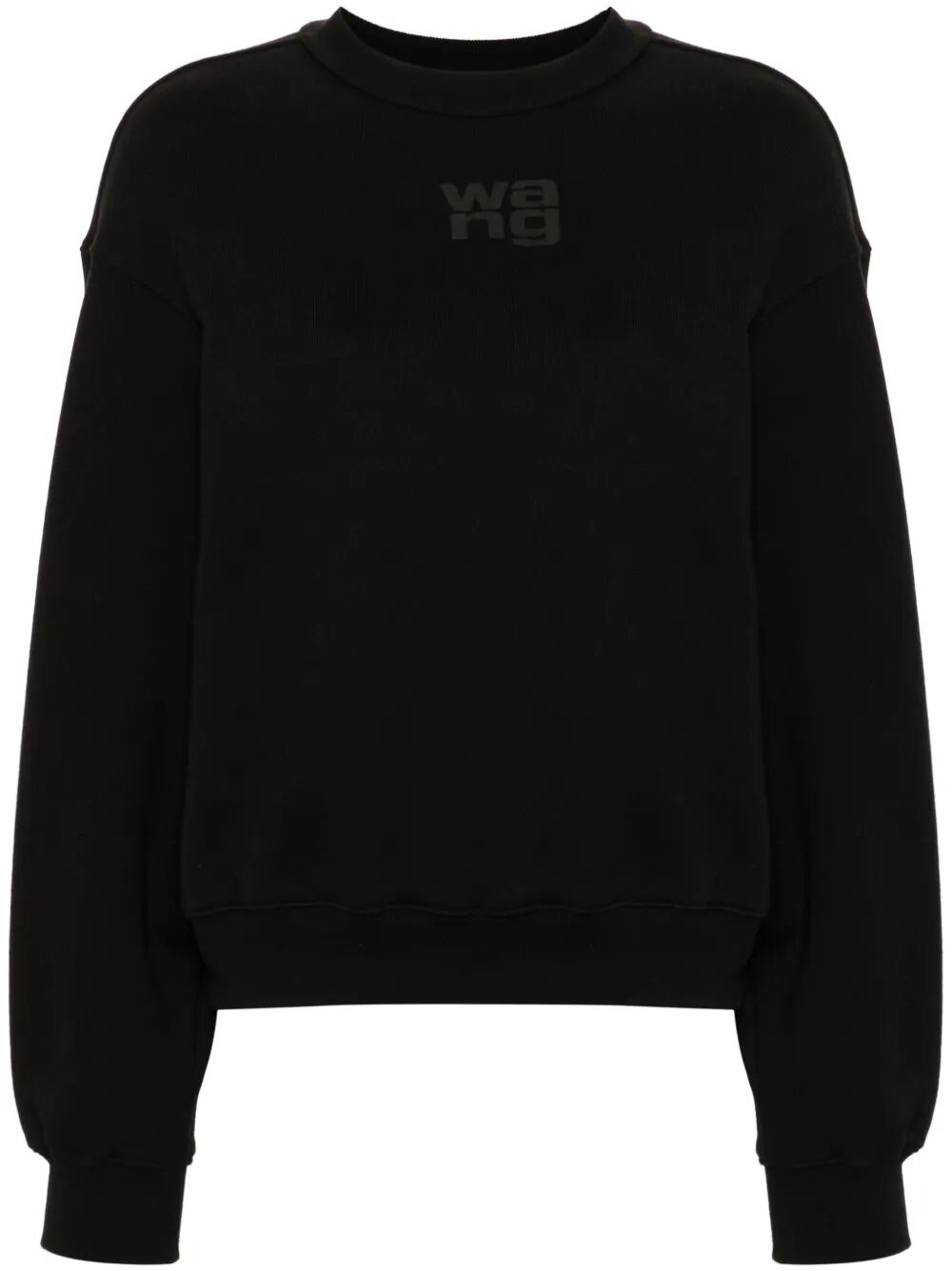 ESSENTIAL TERRY CREW NECK COTTON SWEATSHIRT