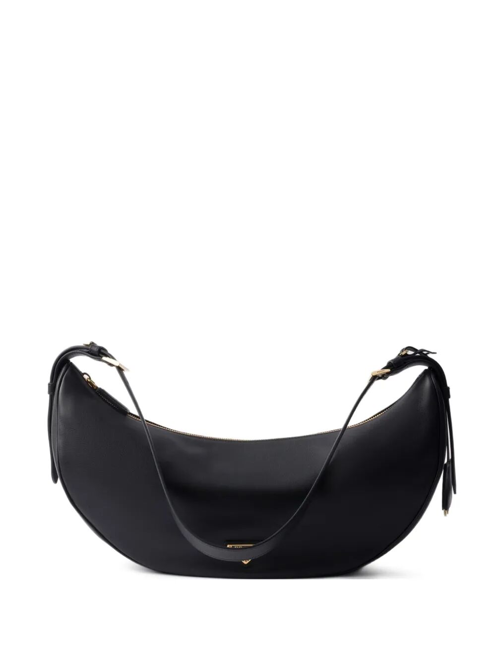 DEMI-LUNE LARGE LEATHER SHOULDER BAG