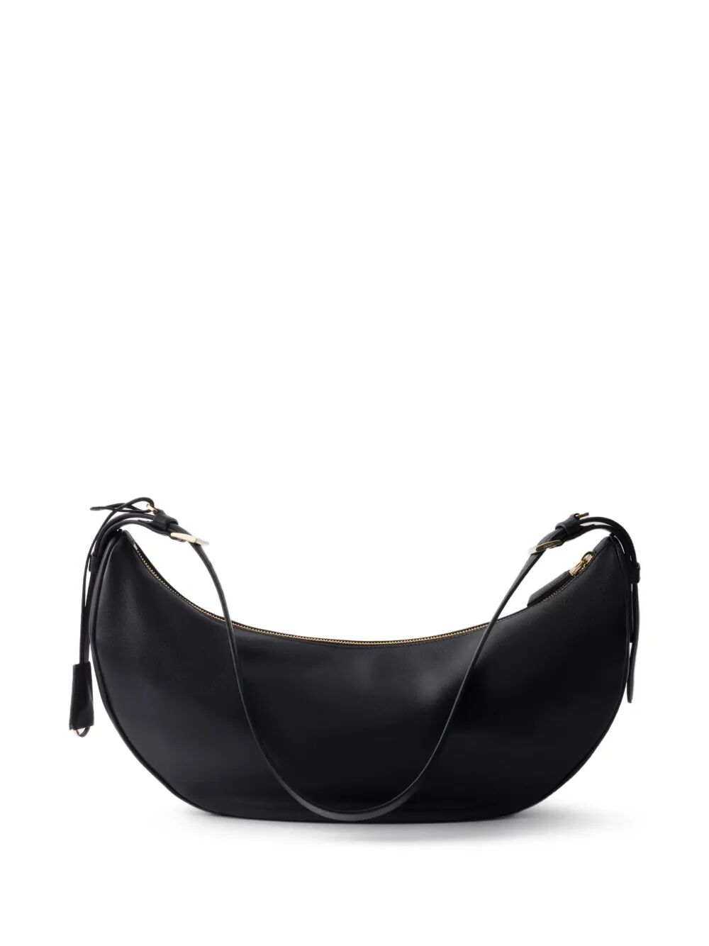 DEMI-LUNE LARGE LEATHER SHOULDER BAG