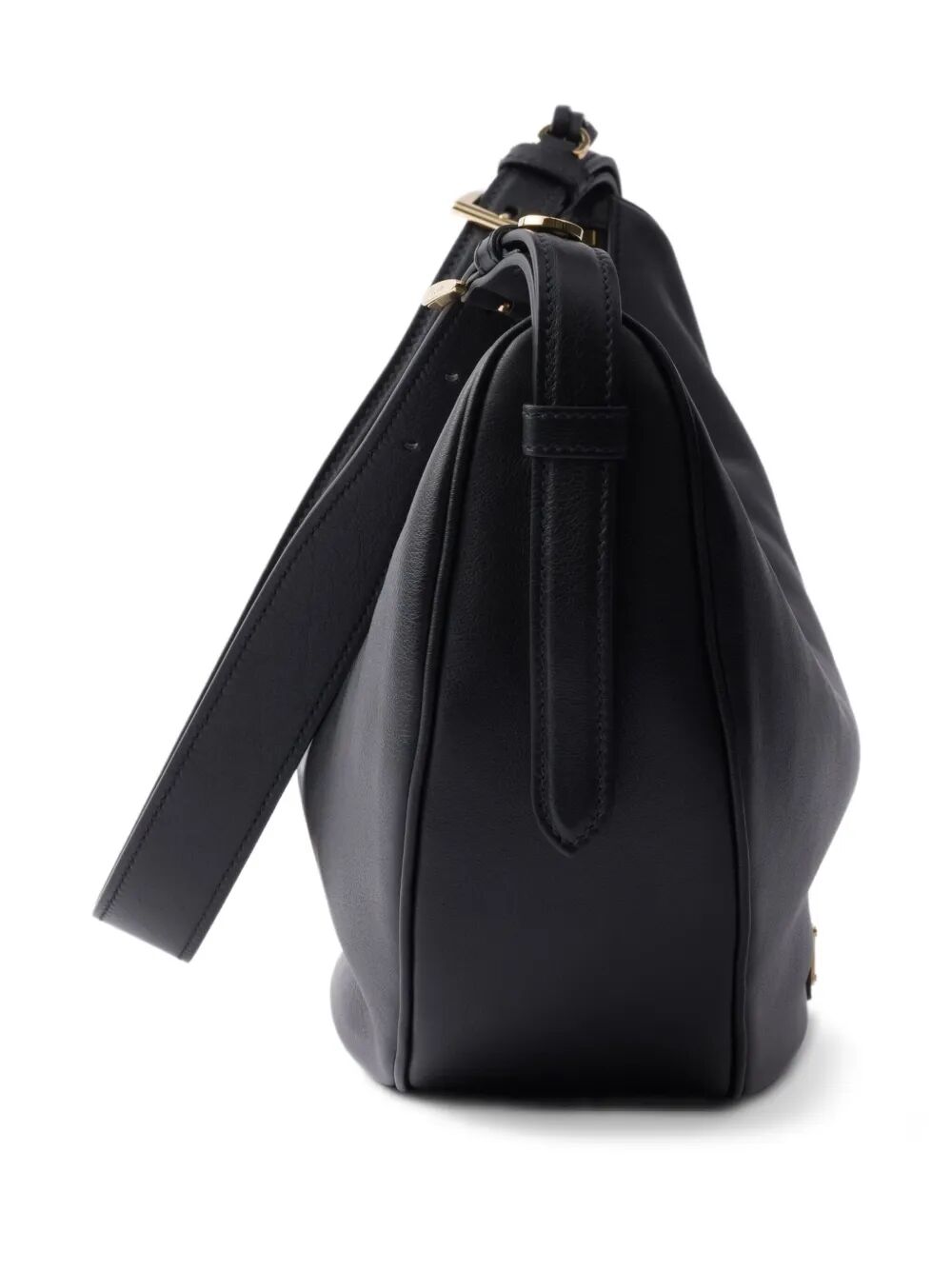 DEMI-LUNE LARGE LEATHER SHOULDER BAG