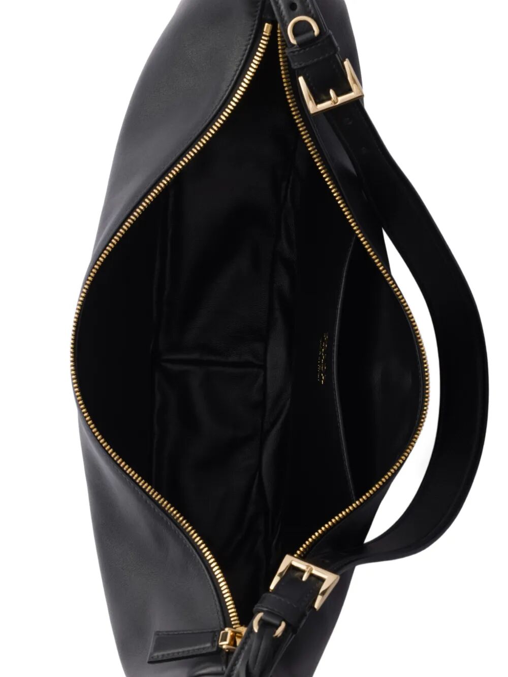 DEMI-LUNE LARGE LEATHER SHOULDER BAG