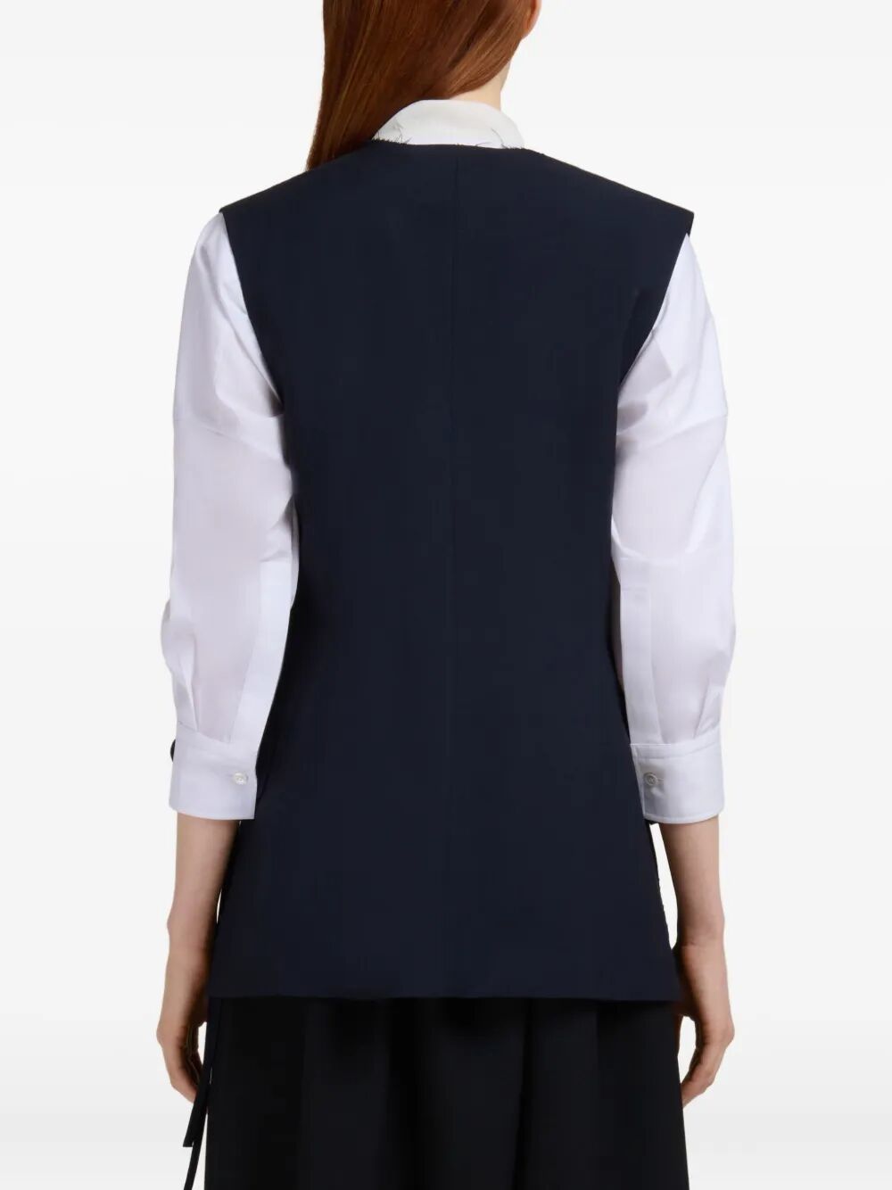 WOOL WAISTCOAT WITH SIDE SLITS