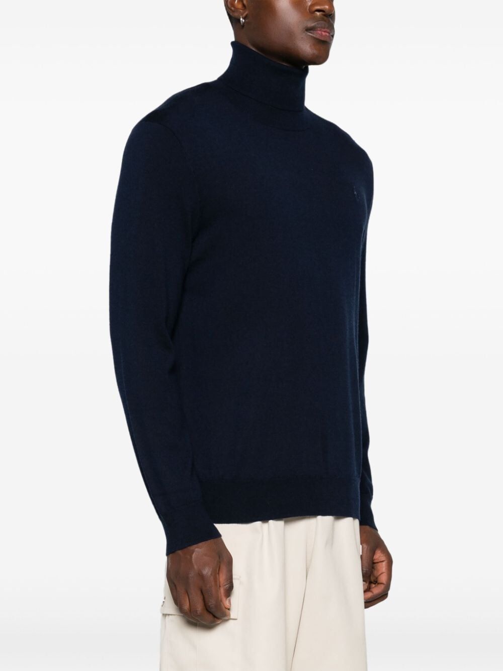 FINE WOOL ROLL NECK JUMPER