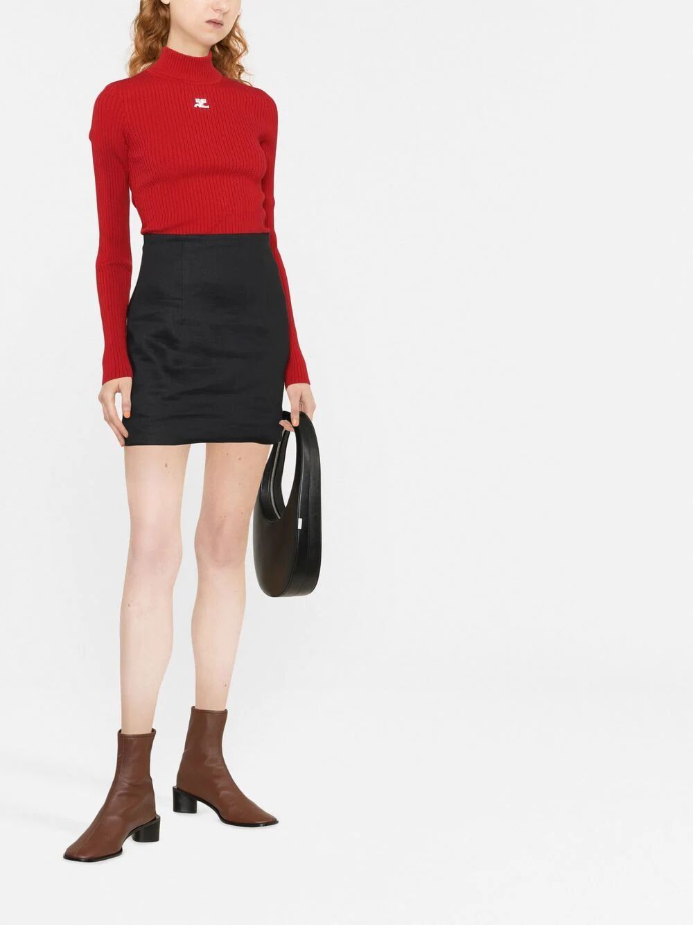 RE-EDITION RIB KNIT MOCKNECK SWEATER