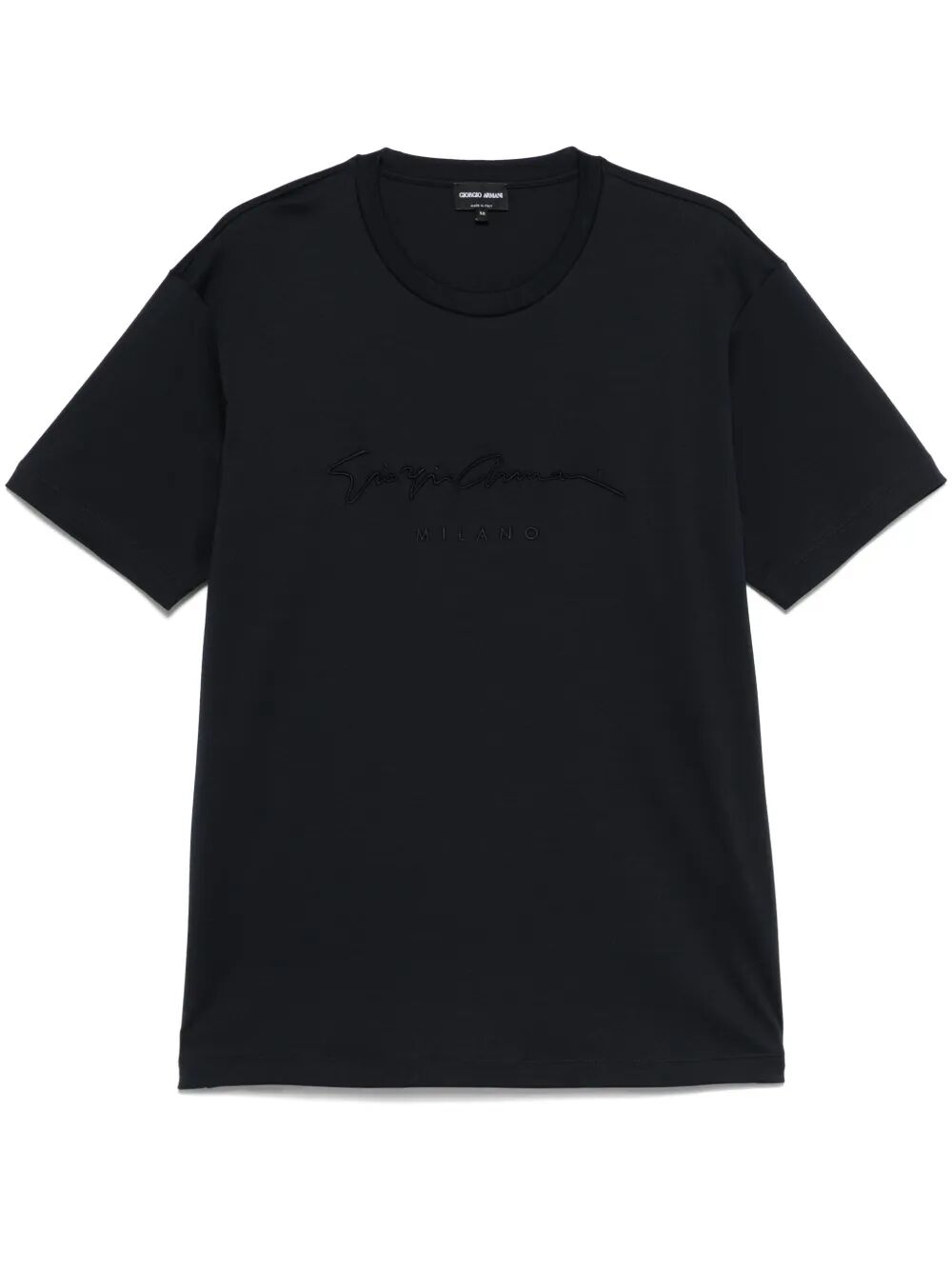 PURE COTTON INTERLOCK SIGNATURE LOGO T-SHIRT