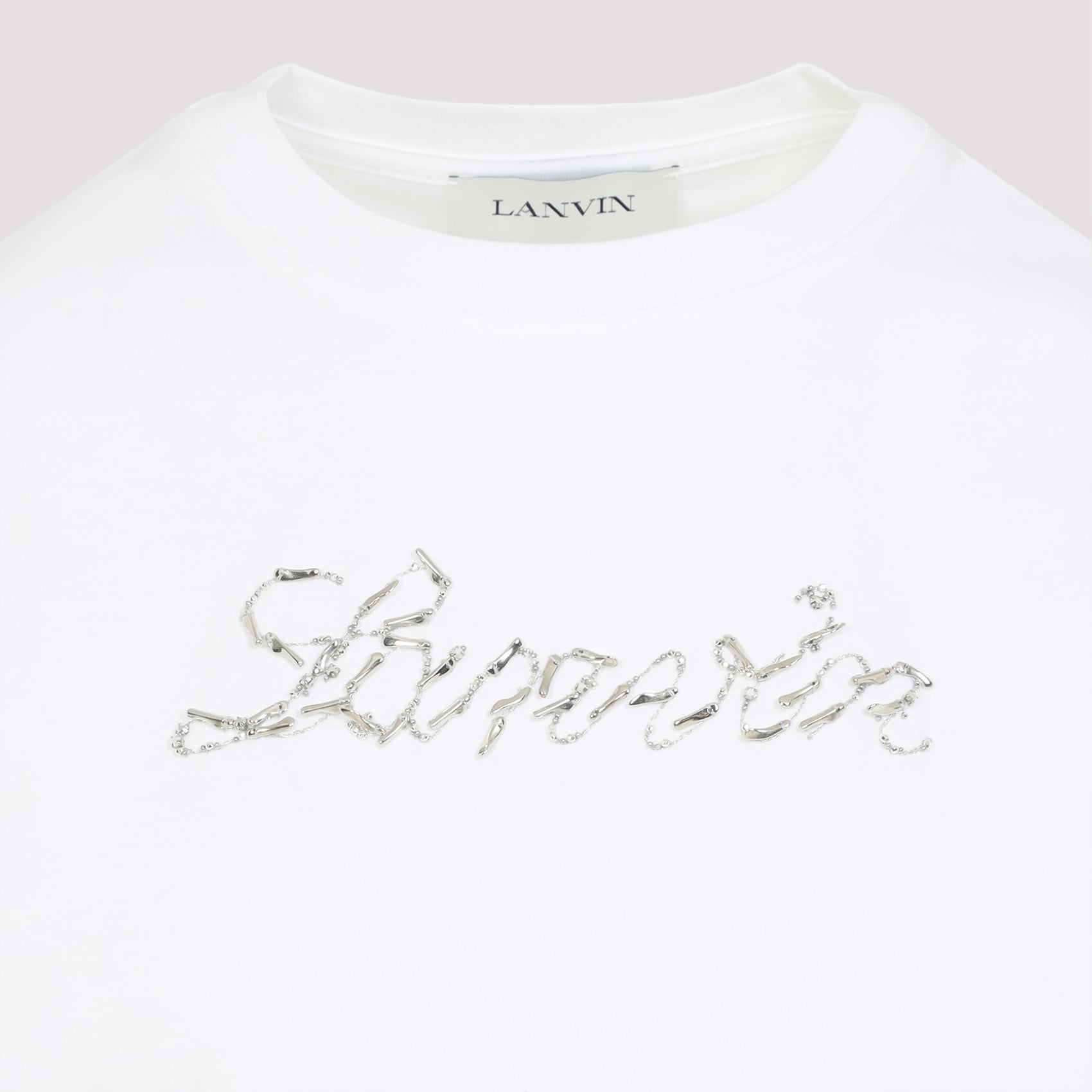 Embroidered Script Logo T-shirt